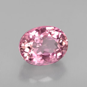 Turmalina rosa natural 2,14ct, corte oval, VS-SI