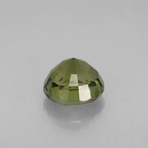 Turmalina verde natural 1,28ct, corte redondo, VS