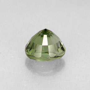 Turmalina verde natural 0,86ct, corte redondo, VVS-VS