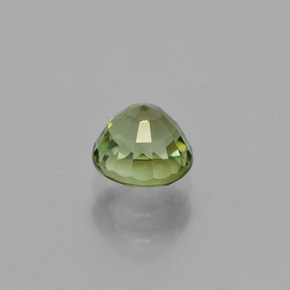 Turmalina verde natural 0,93ct, corte redondo, VS