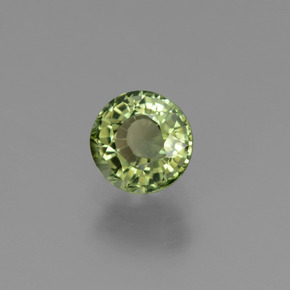 Turmalina verde natural 0,84ct, corte redondo, VVS