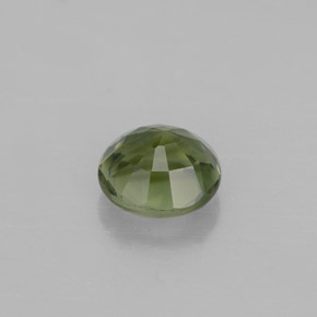Turmalina verde natural 1,01ct, corte redondo, VVS