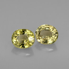 Pedras preciosas de turmalina verde natural de  ct, corte oval, VVS