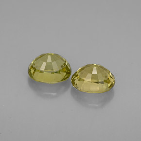 Pedras preciosas de turmalina verde natural de  ct, corte oval, VVS
