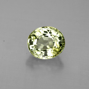Turmalina verde natural 0,87ct, corte oval, VVS
