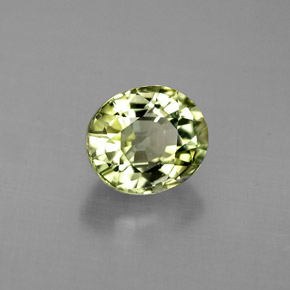 Turmalina verde natural 0,87ct, corte oval, VVS
