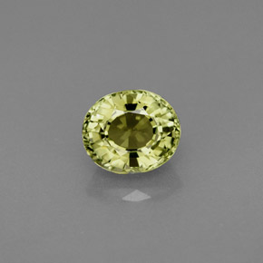 Turmalina verde natural 0,89ct, corte oval, IF