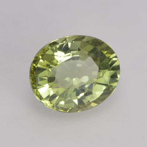Turmalina verde natural 0,79ct, corte oval, VVS