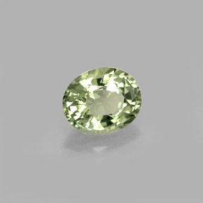 Turmalina verde natural 0,77ct, corte oval, VVS