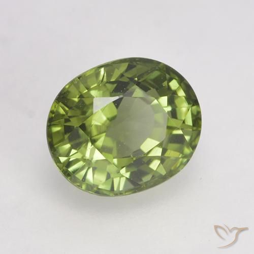 Turmalina Luz verde Natural 0.94ct, oval, VVS-VS