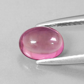 Turmalina rosa natural 1,02ct, corte oval, transparente