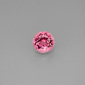 Turmalina rosa natural 0,72ct, corte redondo, VVS-VS