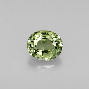 Turmalina verde natural 0,81ct, corte oval, VVS