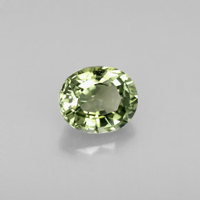 Turmalina verde natural 0,81ct, corte oval, VVS