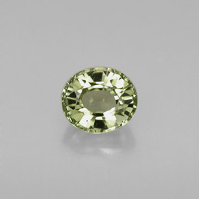 Turmalina verde natural 0,79ct, corte oval, IF