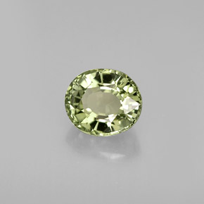 Turmalina verde natural 0,79ct, corte oval, IF