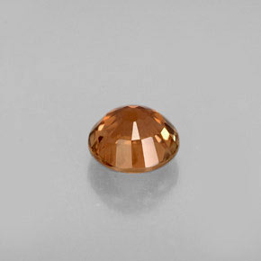 Turmalina laranja natural 0,68ct, corte redondo, VS