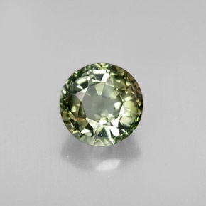 Turmalina multicolorido natural 1,13ct, corte redondo, VS