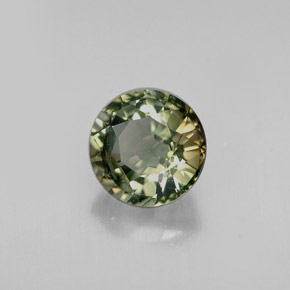Turmalina multicolorido natural 1,13ct, corte redondo, VS
