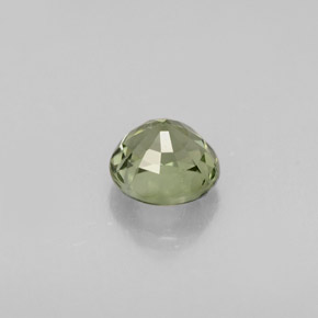 Turmalina verde natural 0,73ct, corte redondo, VVS