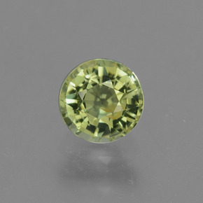 Turmalina verde natural 0,82ct, corte redondo, VVS-VS