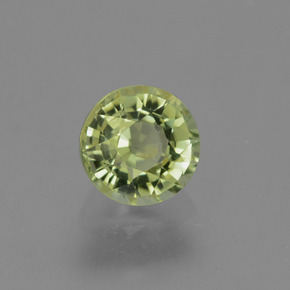 Turmalina verde natural 0,82ct, corte redondo, VVS-VS