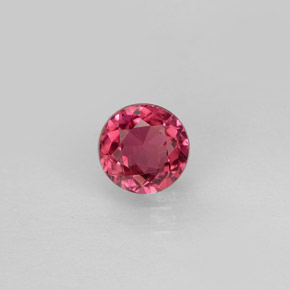 Turmalina rosa natural 0,73ct, corte redondo, VS