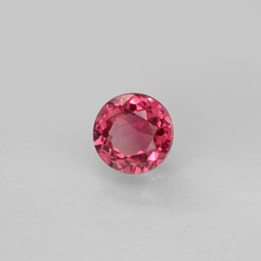 Turmalina rosa natural 0,73ct, corte redondo, VS