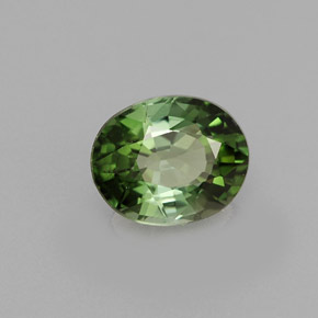 Turmalina verde natural 1,05ct, corte oval, VS
