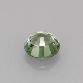 Turmalina verde natural 1,20ct, corte redondo, VVS