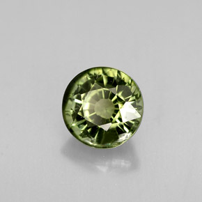 Turmalina verde natural 0,94ct, corte redondo, VS-SI