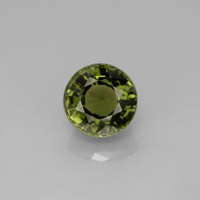 Turmalina verde natural 1,88ct, corte redondo, VVS-VS