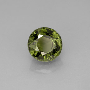 Turmalina verde natural 1,88ct, corte redondo, VVS-VS