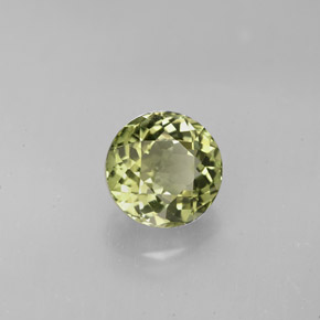 Turmalina verde natural 1,74ct, corte redondo, VVS