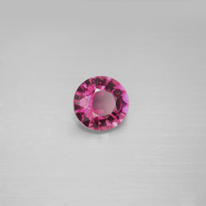 Turmalina violeta natural 0,76ct, corte redondo, VVS-VS