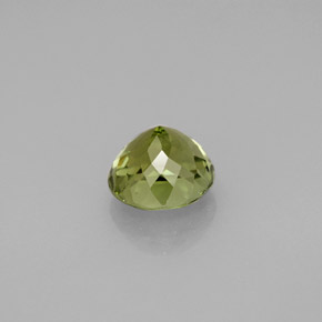 Turmalina verde natural 1,41ct, corte redondo, VVS