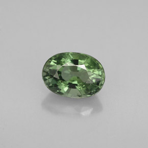 Turmalina verde natural 1,06ct, corte oval, VVS