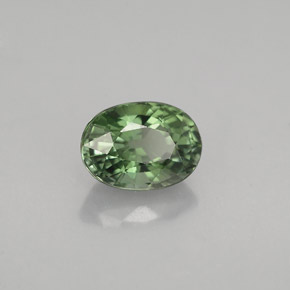Turmalina verde natural 1,06ct, corte oval, VVS