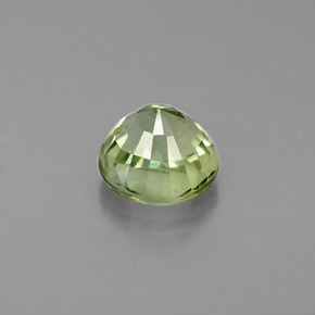 Turmalina verde natural 0,98ct, corte redondo, VVS