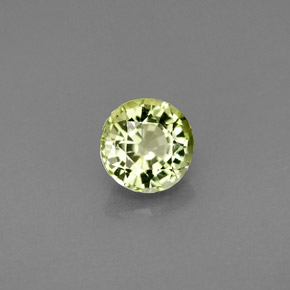 Turmalina verde natural 0,81ct, corte redondo, VVS