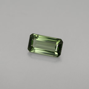 Turmalina verde natural 0,77ct, corte esmeralda, VVS