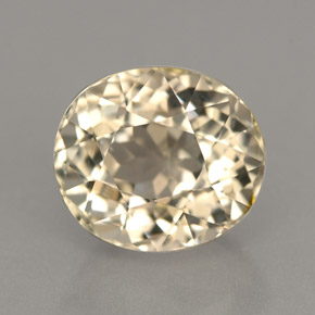 Turmalina amarelo natural 2,79ct, corte oval, IF