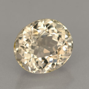 Turmalina amarelo natural 2,79ct, corte oval, IF