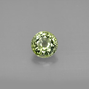 Turmalina verde natural 1,03ct, corte redondo, VVS-VS