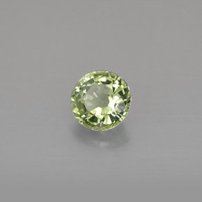 Turmalina verde natural 1,03ct, corte redondo, VVS-VS