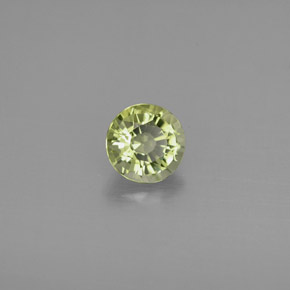 Turmalina verde natural 0,81ct, corte redondo, VVS-VS