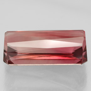 Turmalina rosa natural 6,88ct, corte esmeralda, VVS