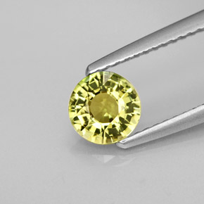 Turmalina verde natural 0,71ct, corte redondo, VS