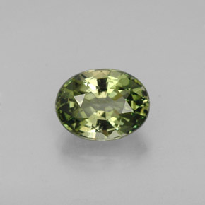 Turmalina verde natural 0,98ct, corte oval, VS
