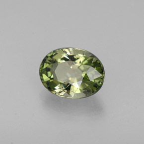Turmalina verde natural 0,98ct, corte oval, VS